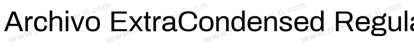 Archivo ExtraCondensed Regular字体转换